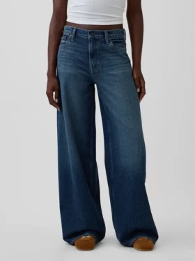 Mid Rise Ultrasoft Buckle Baggy Jeans