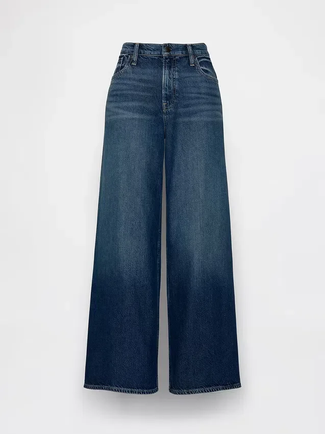 Mid Rise Ultrasoft Buckle Baggy Jeans