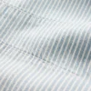Mid Rise Ultrasoft Denim Stripe Easy Horseshoe Jeans
