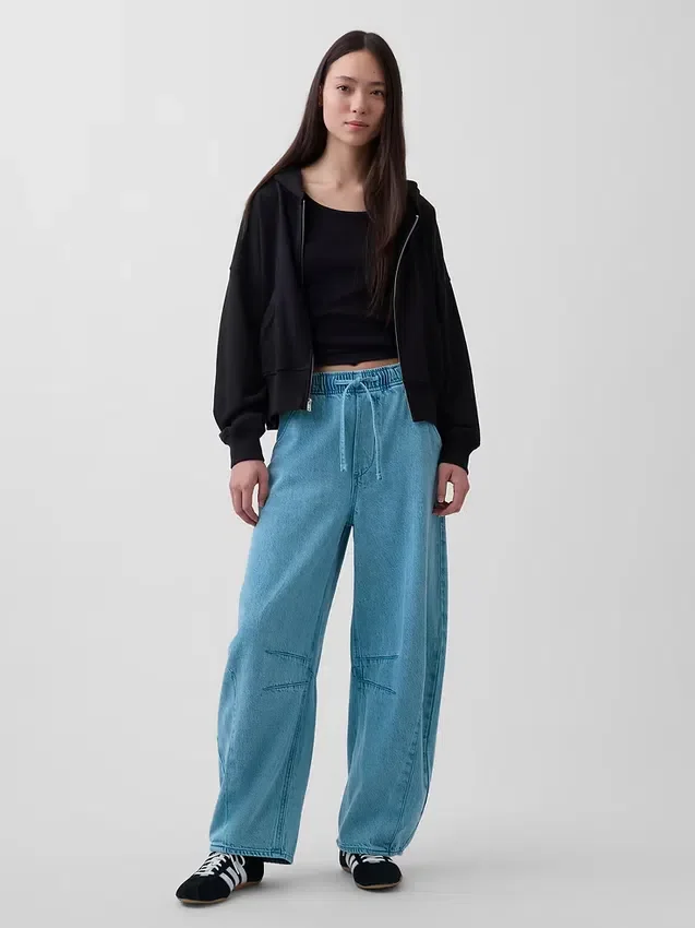 Mid Rise Ultrasoft Easy Horseshoe Jeans