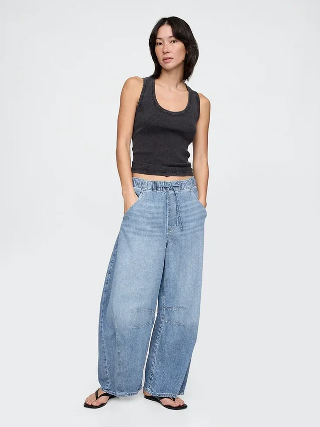Mid Rise Ultrasoft Easy Horseshoe Jeans