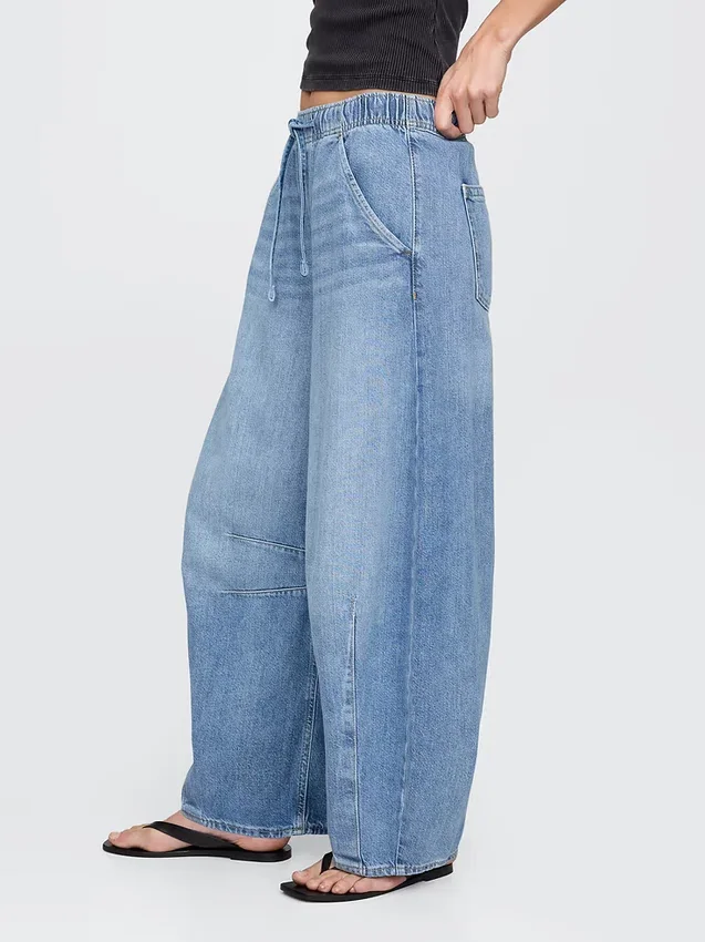 Mid Rise Ultrasoft Easy Horseshoe Jeans