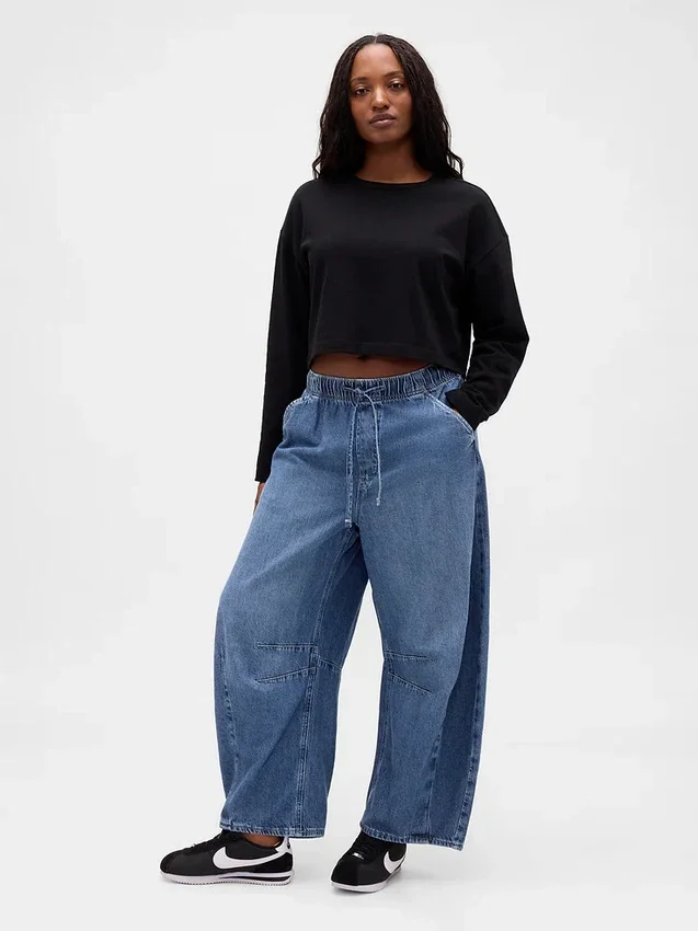 Mid Rise Ultrasoft Easy Horseshoe Jeans