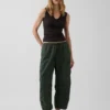 Midhöga, bekväma arbetsbyxor i twill med rundade ben