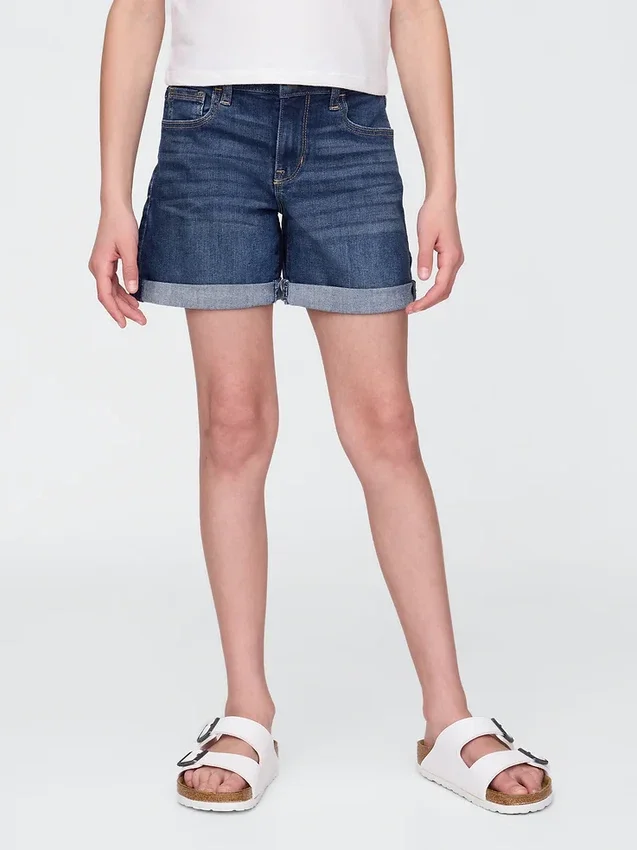Midi-shorts i denim för barn