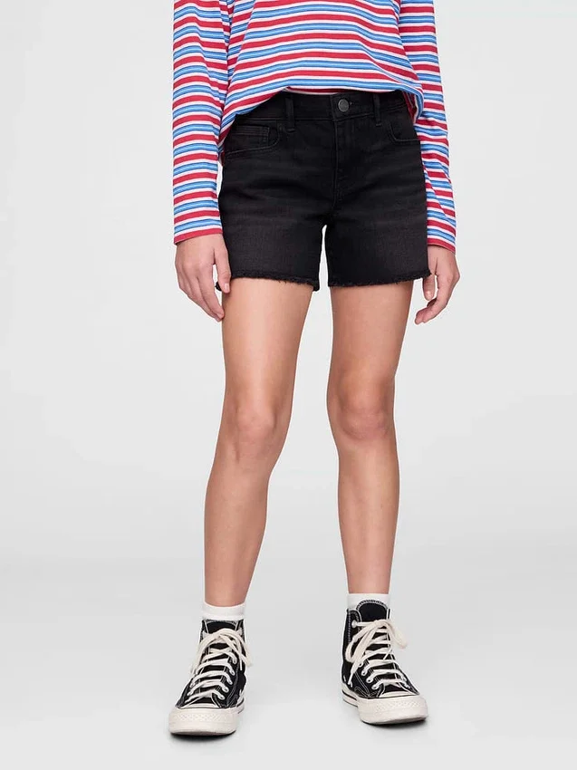 Midi-shorts i denim för barn