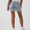 Midi-shorts i denim med ränder för barn