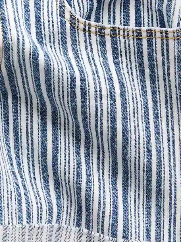 Midi-shorts i denim med ränder för barn