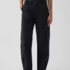 Midjehöga, raka ankellånga arbetsbyxor