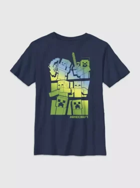 Minecraft-T-shirt för barn med Steve och Alex mot mobbar