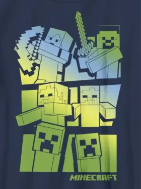 Minecraft-T-shirt för barn med Steve och Alex mot mobbar