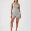 Mini-pyjamas-Shorts i ribbat tyg med avslappnad passform