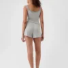 Mini-pyjamas-Shorts i ribbat tyg med avslappnad passform
