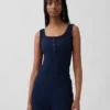 Mini Rib Lace Henley pyjamas-linne