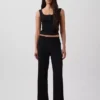 Mini Rib Lace Henley pyjamas-linne