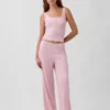 Mini Rib Lace Henley pyjamas-linne