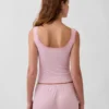 Mini Rib Lace Henley pyjamas-linne