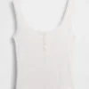 Mini Rib Lace Henley pyjamas-linne