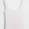 Mini Rib Lace Henley pyjamas-linne