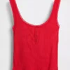Mini Rib Lace Henley pyjamas-linne