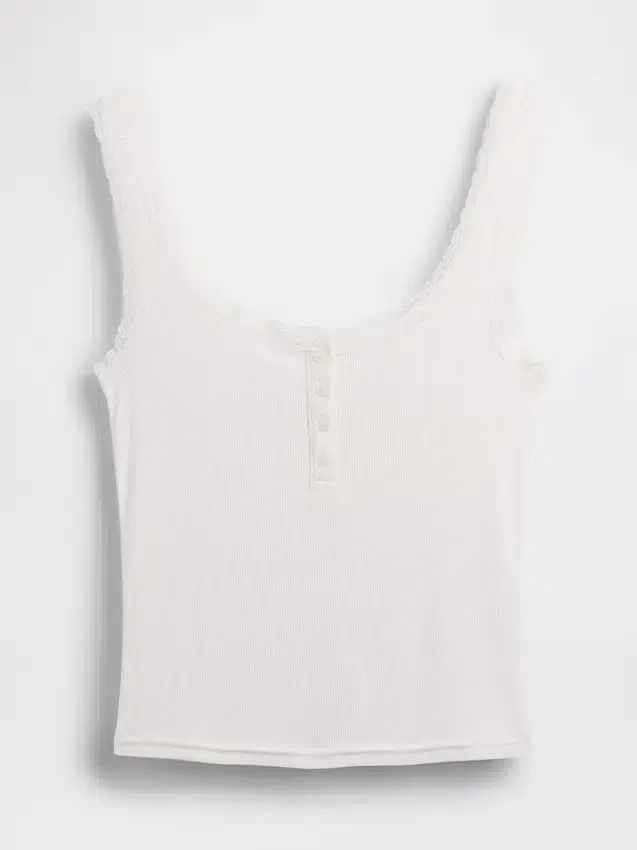 Mini Rib Lace Henley pyjamas-linne