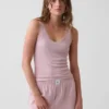 Mini Rib Lace-Trim pyjamaslinne