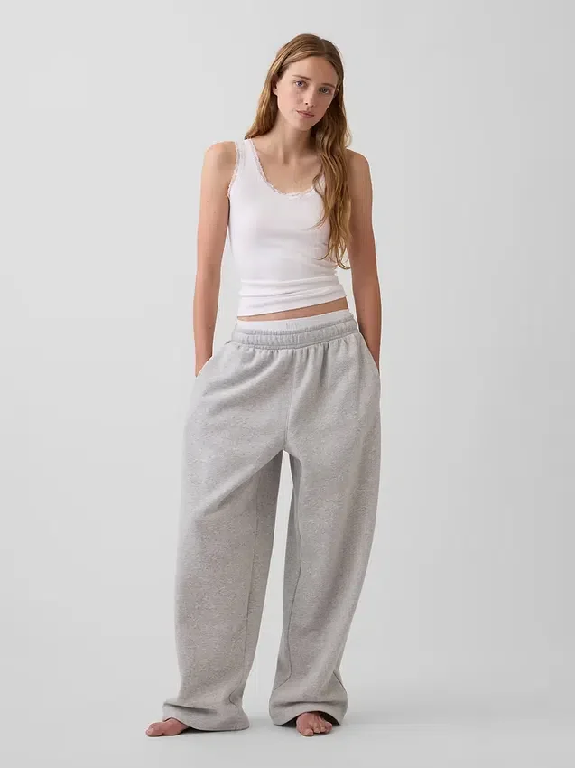 Mini Rib Lace-Trim pyjamaslinne