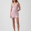 Mini Rib Lace-Trim pyjamaslinne