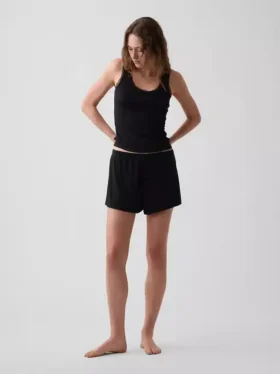 Mini Rib Lace-Trim pyjamaslinne