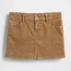 Minikjol i corduroy