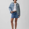 Minikjol i denim
