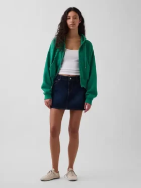 Minikjol i denim