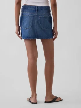 Minikjol i denim