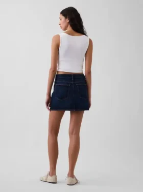 Minikjol i denim