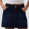 Minikjol i denim