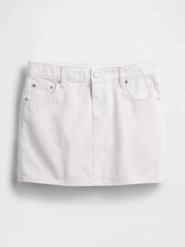 Minikjol i denim
