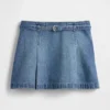 Minikjol i denim med bälte