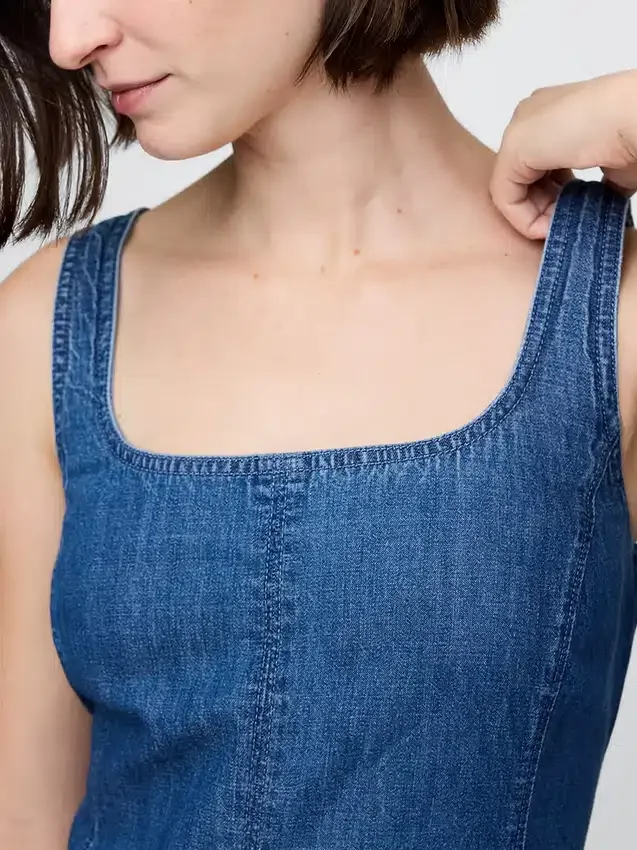 Miniklänning i denim