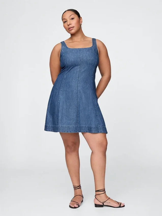Miniklänning i denim