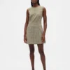Miniklänning med hög hals