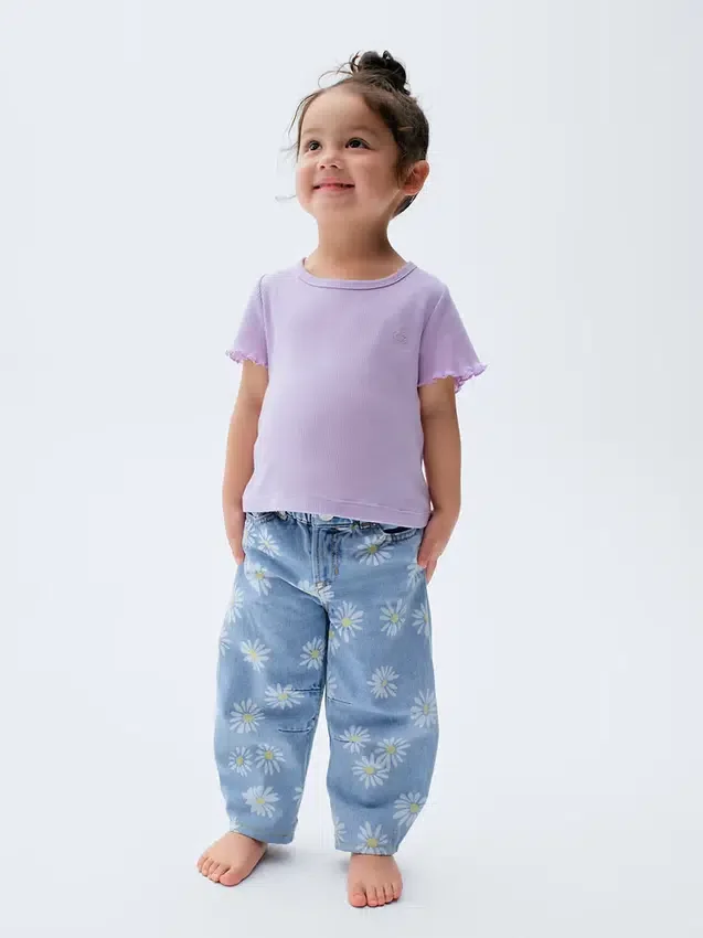 Mix & Match-T-shirt i ribbstickat för Baby & Småbarn