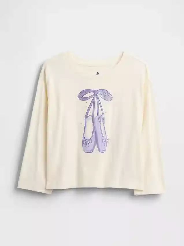Mix & Match-T-shirt med avslappnad passform och tryck för Baby & Småbarn