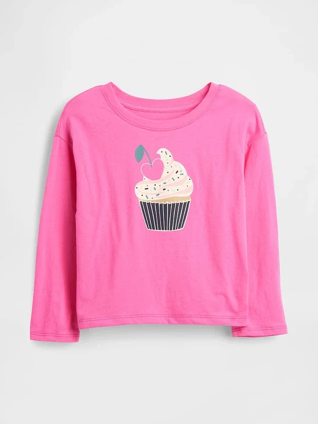 Mix & Match-T-shirt med avslappnad passform och tryck för Baby & Småbarn
