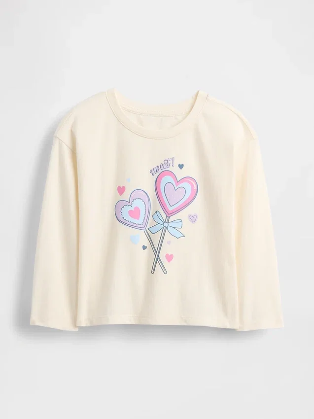 Mix & Match-T-shirt med avslappnad passform och tryck för Baby & Småbarn