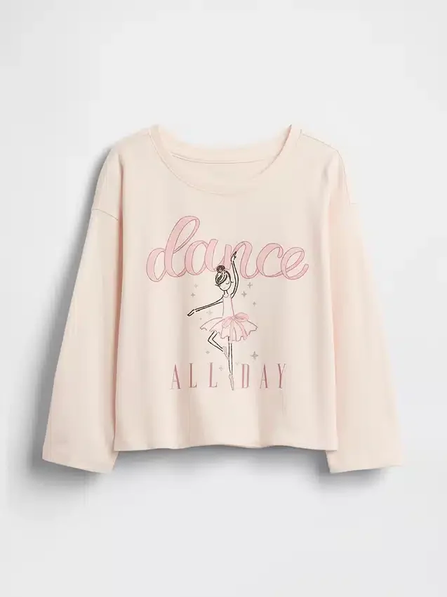 Mix & Match-T-shirt med avslappnad passform och tryck för Baby & Småbarn