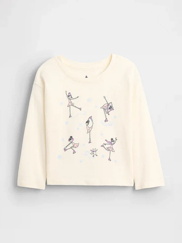 Mix & Match-T-shirt med avslappnad passform och tryck för Baby & Småbarn
