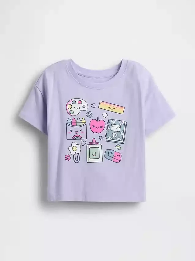 Mix & Match-T-shirt med avslappnad passform och tryck för Baby & Småbarn