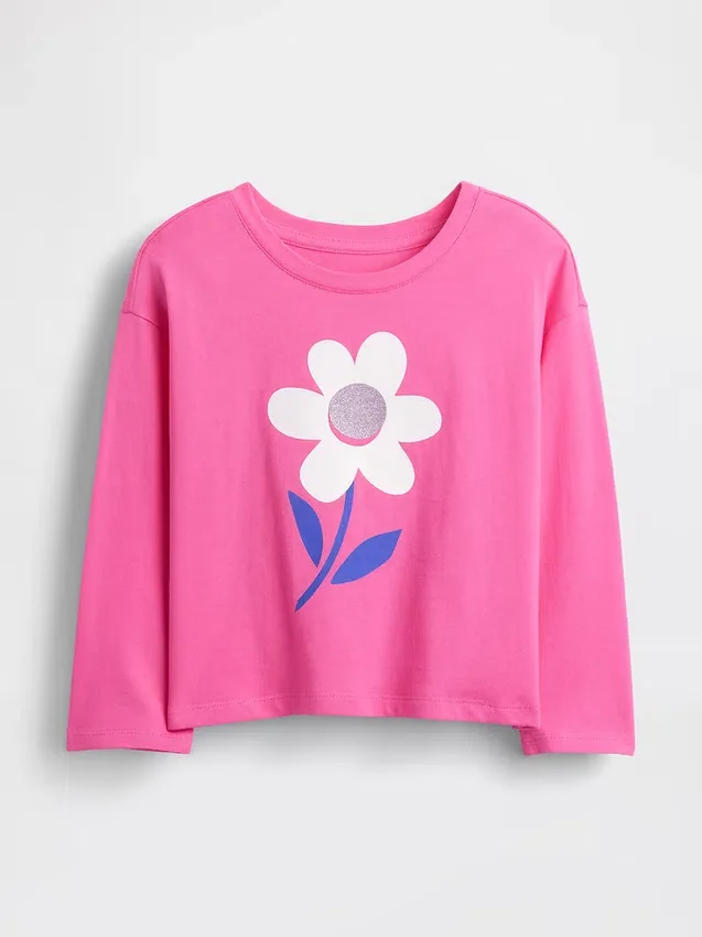 Mix & Match-T-shirt med avslappnad passform och tryck för Baby & Småbarn