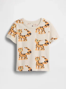 Mix & Match-T-shirt med ficka för Baby & Småbarn