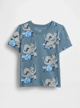 Mix & Match-T-shirt med ficka för Baby & Småbarn